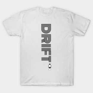 Drift Print Black Vertical T-Shirt